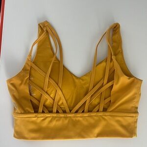 BuffBunny Mustard Monarch Sports Bra